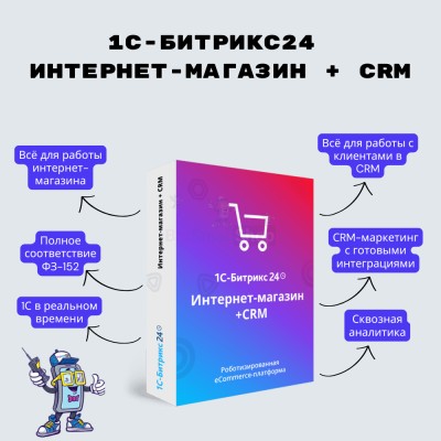 Программа для ЭВМ "1С-Битрикс24". Лицензия Интернет-магазин + CRM (12 мес.) - купить в Аркаулово